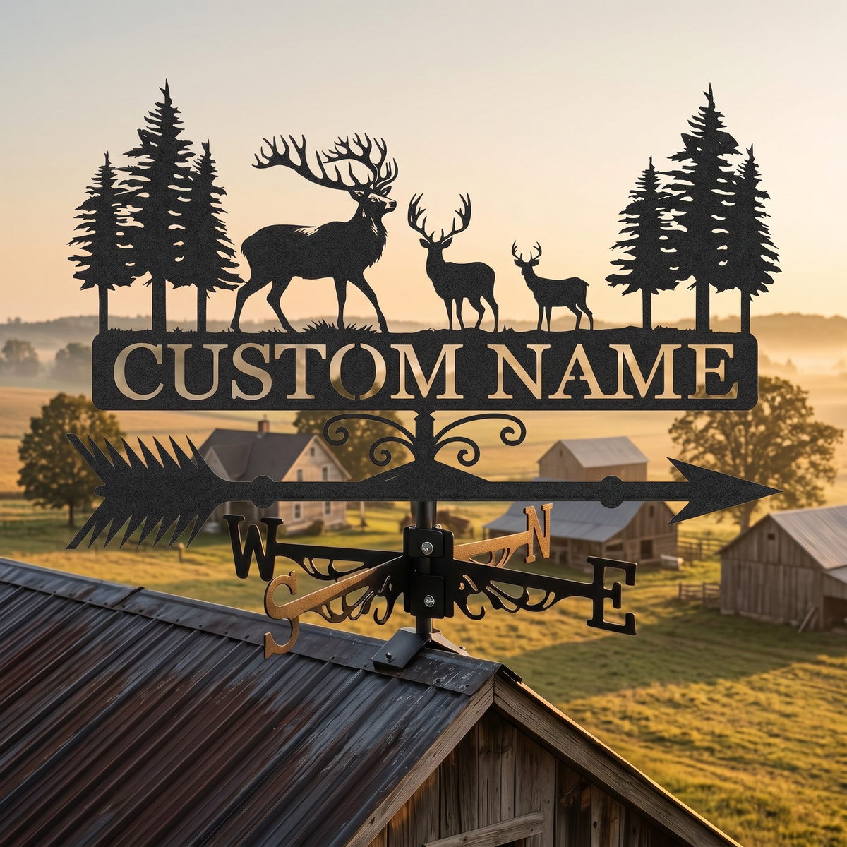 Personalized Outdoor Metal Weather Vane