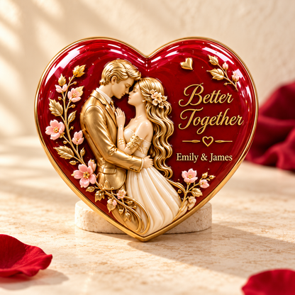 ❤️ Personalized Heart Keepsake – Your Names, Your Forever