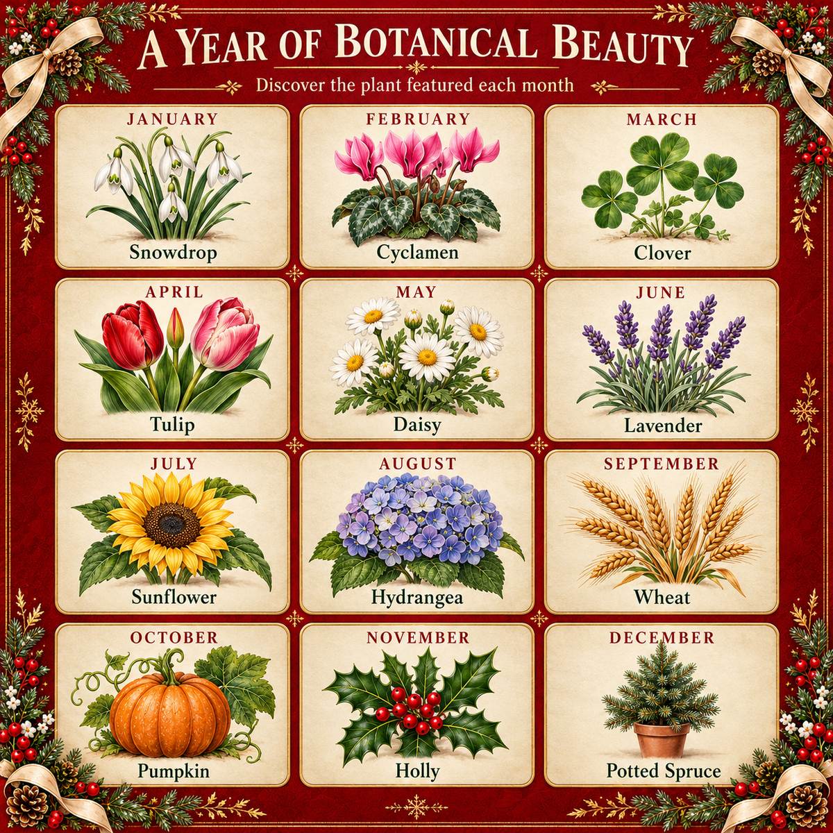🌱Eco-Friendly Plantable “Timeless” Seed Calendar 2027