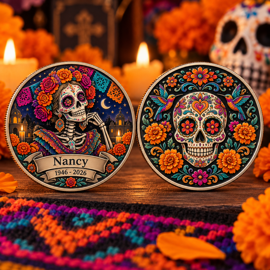 🌼 Personalized “Day of the Dead” Commemorative Coins