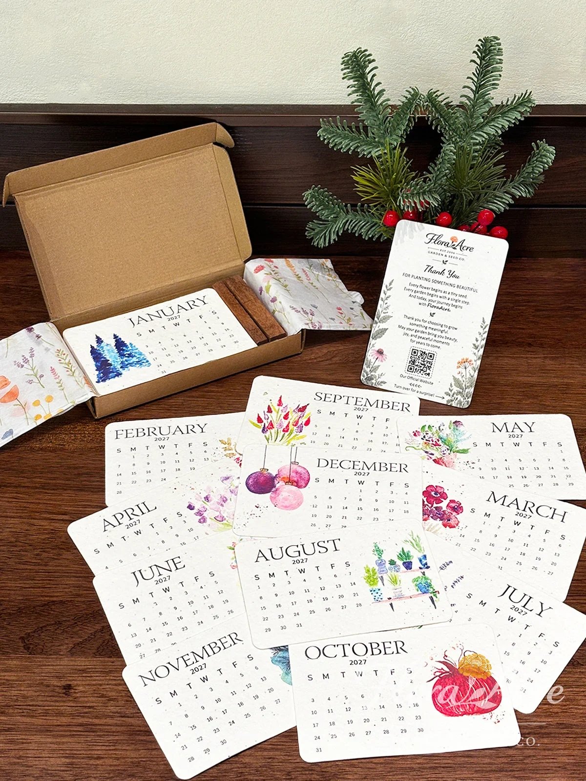 🎁Early Holiday Sale 50% OFF🌱Eco-Friendly Plantable “Timeless” Seed Calendar 2027