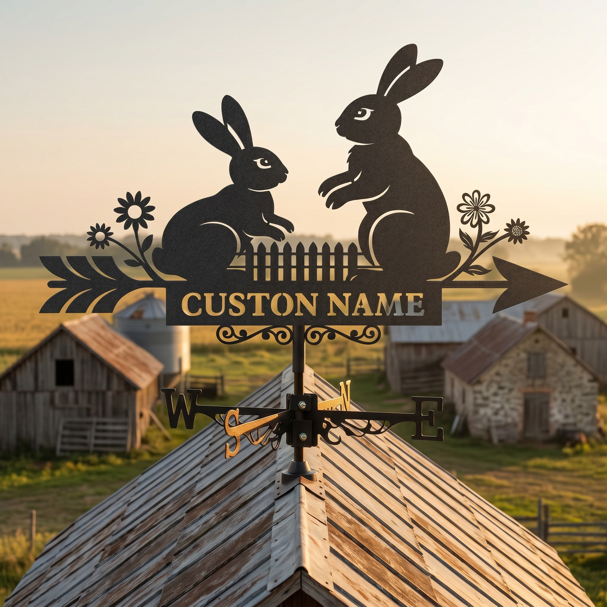 Personalized Outdoor Metal Weather Vane