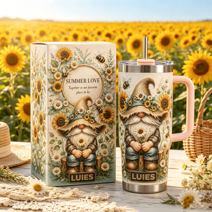 🌻 Personalized Garden Gnome Tumbler - Made for Garden Lovers