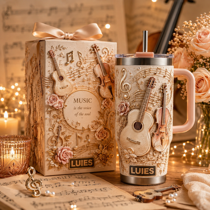 🎶 Personalized Music Lover Tumbler – Elegant, Meaningful & Made for You