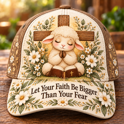 Christian Lamb Floral Baseball Cap – Wear Your Faith, Carry Your Hope