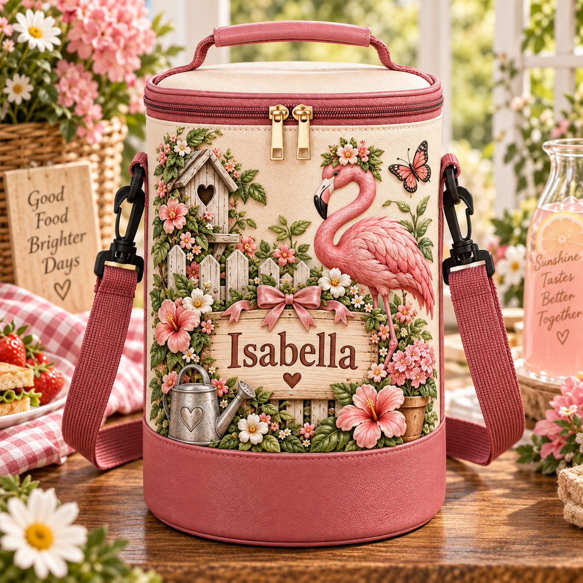 Personalized Garden Lunch Bag 🌸🥪💖