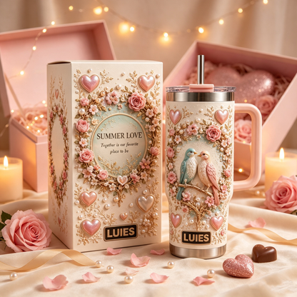 💕 Personalized Couples Love Birds Tumbler – A Sweet Gift Made Just for You