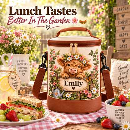 Personalized Garden Lunch Bag 🌸🥪💖