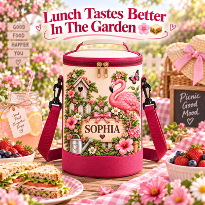 Personalized Garden Lunch Bag 🌸🥪💖