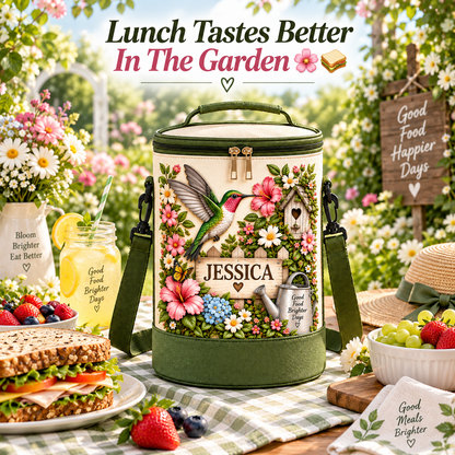 Personalized Garden Lunch Bag 🌸🥪💖