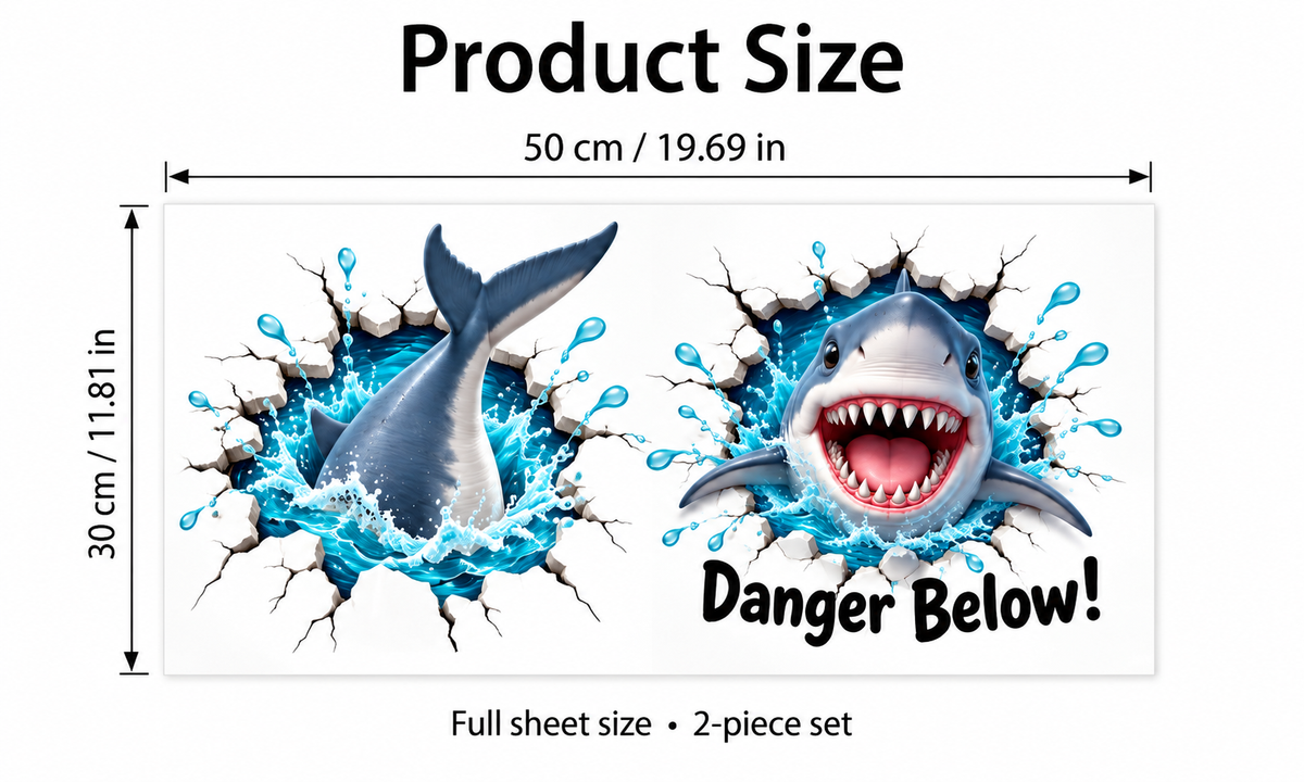 😂 Bathroom Buddies™ – Funny 3D Illusion Toilet Sticker Set