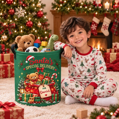 🎅 Personalized Christmas Santa’s Special Delivery Basket - Gifts For Kids