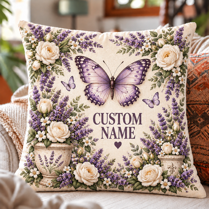 🌸 Personalized Garden Animal Pillow Cover