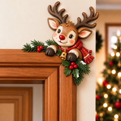 🎅😝 Christmas Peekaboo Door Frame Corner Decor