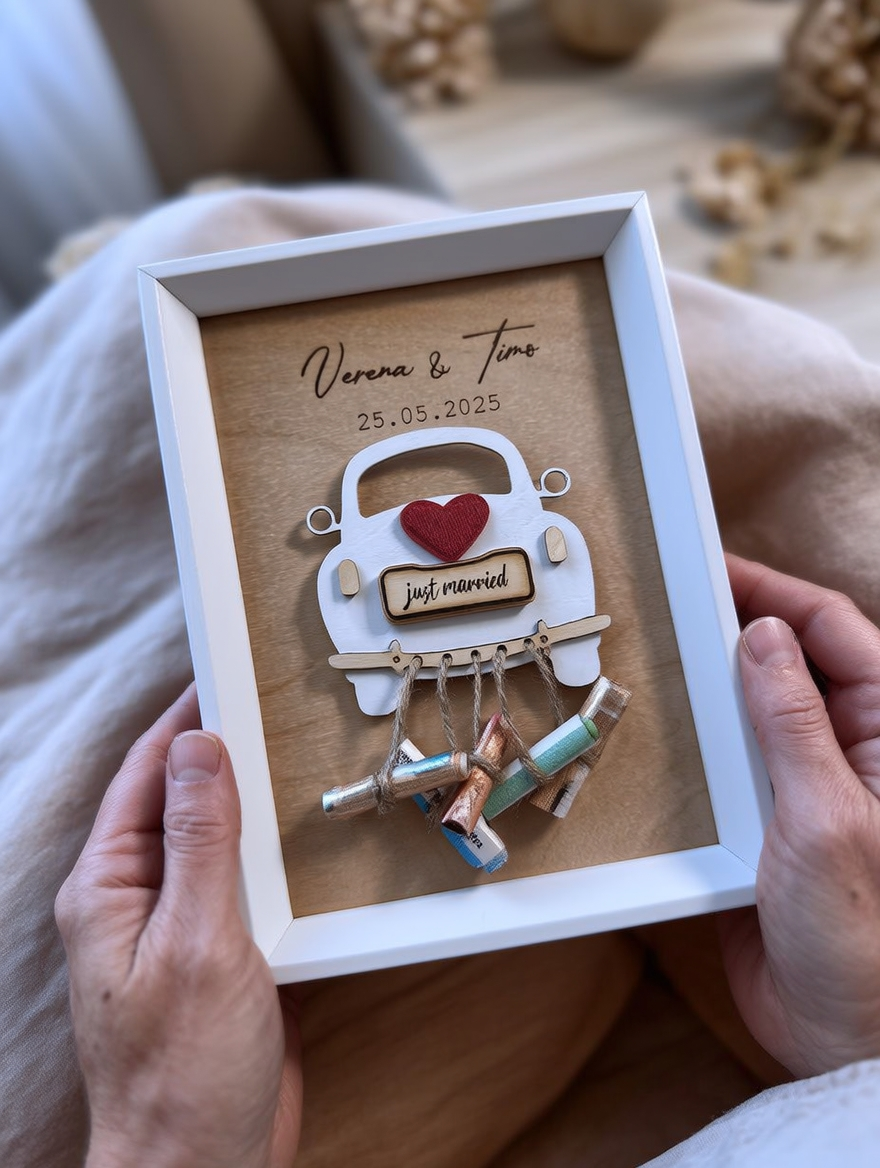 Engraved picture frame for a wedding • Wedding gift ideas