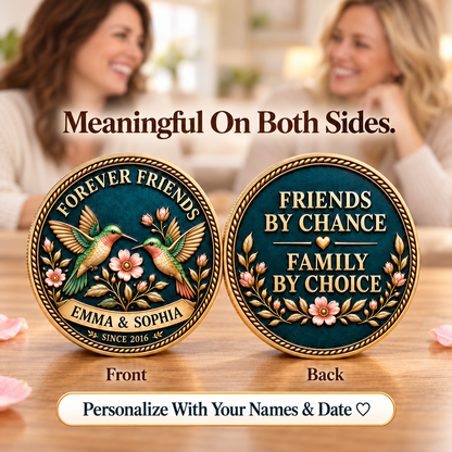 Personalized Forever Friends Coin – Best Friend Keepsake Gift