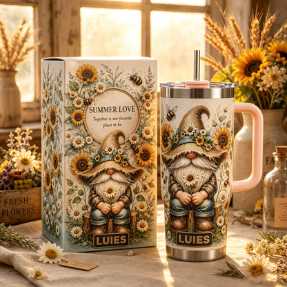 🌻 Personalized Garden Gnome Tumbler - Made for Garden Lovers