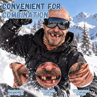 Funny Realistic Face Ski Mask – Hilarious Winter Party Gear for Outdoor Groups