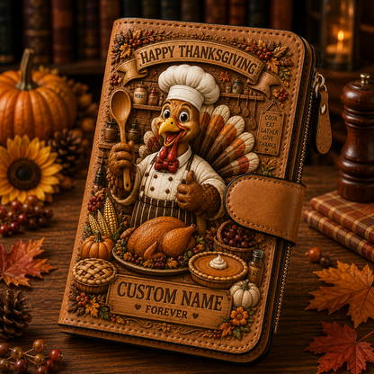 Personalized Thanksgiving Turkey Wallet