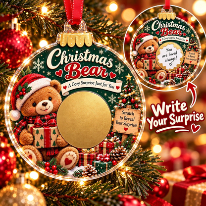 🎄 Scratch to Reveal Your Surprise! DIY Secret Message Christmas Ornament 🎁