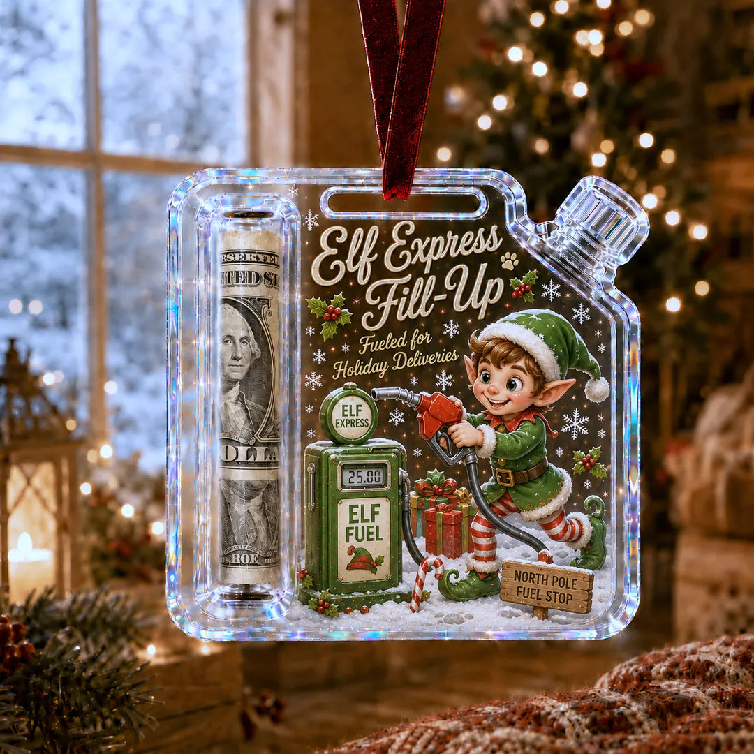 Christmas Fuel-Up Cash Gift Ornament