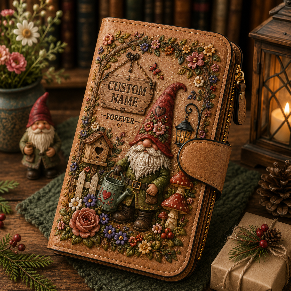 🌸 Personalized Garden Wallet - Perfect Gift For Her 🌿