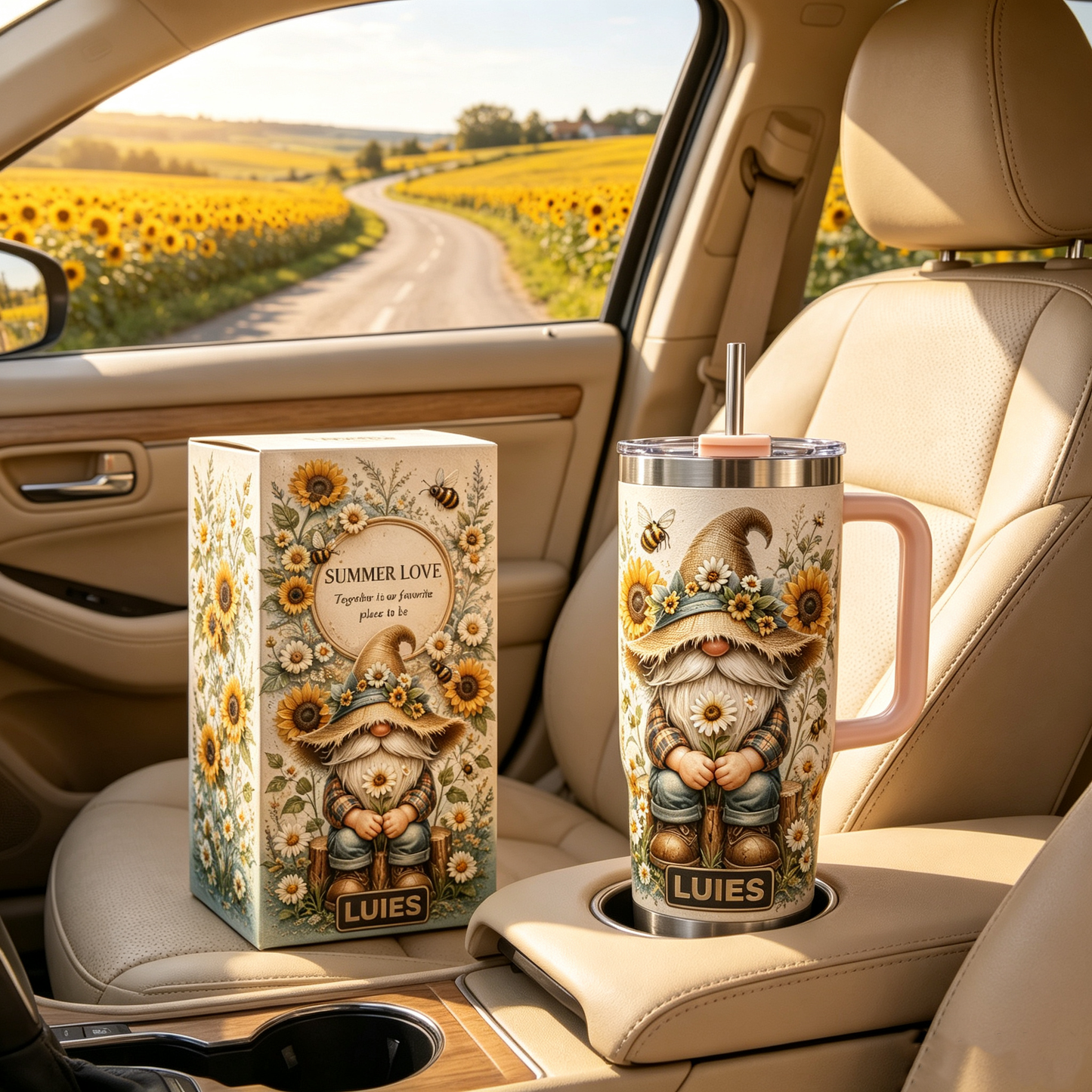 🌻 Personalized Garden Gnome Tumbler - Made for Garden Lovers
