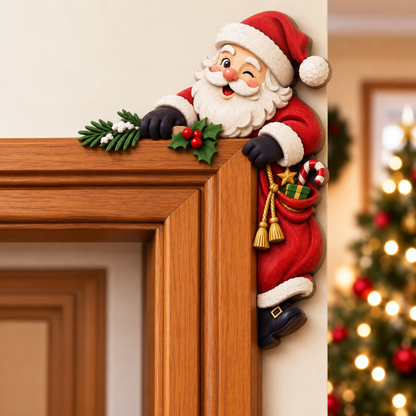 🎅😝 Christmas Peekaboo Door Frame Corner Decor