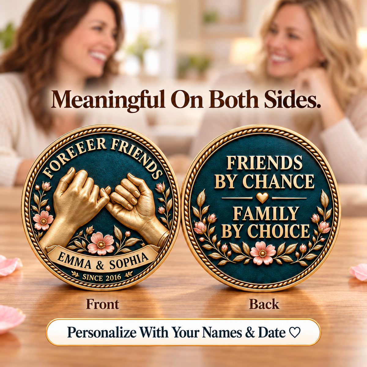 Personalized Forever Friends Coin – Best Friend Keepsake Gift