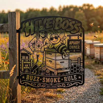 Funny Beekeeper Metal Sign