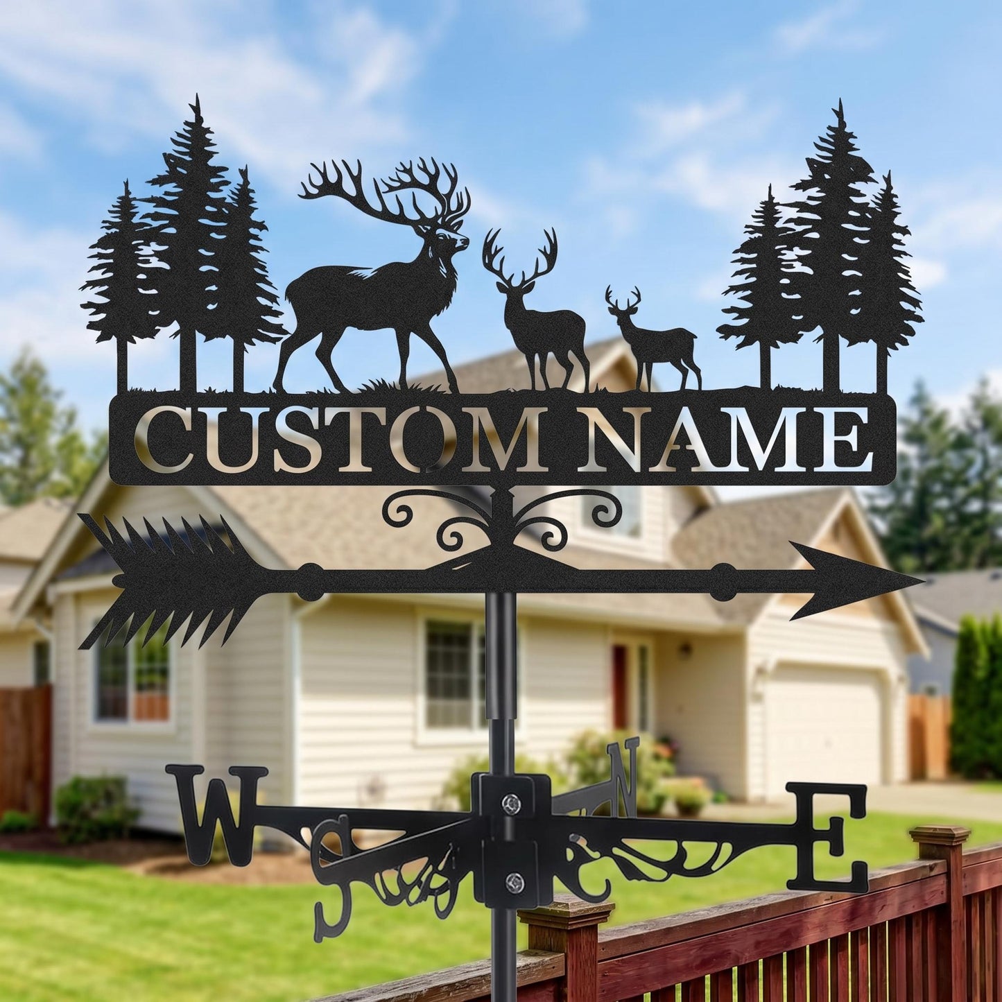 Personalized Outdoor Metal Weather Vane