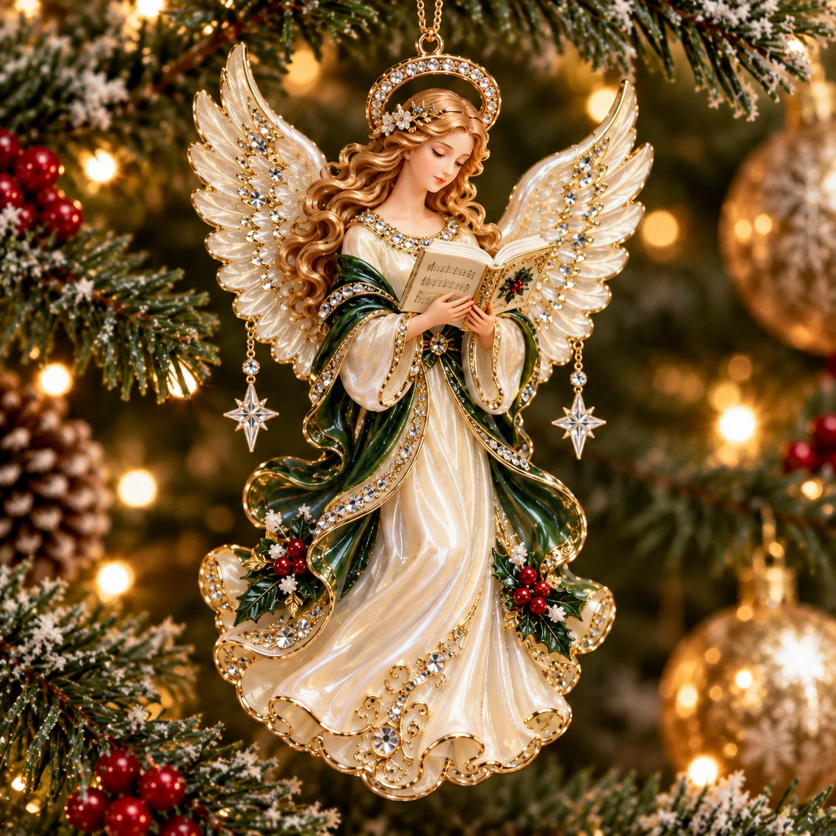 ✨ Angel Christmas Ornament Collection