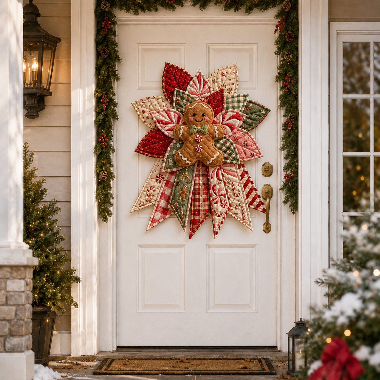 🎉Festive Quilted Christmas Door Hanging DIY Sewing Kit🎄