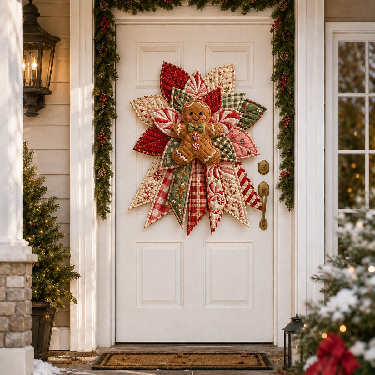 🎉Festive Quilted Christmas Door Hanging DIY Sewing Kit🎄