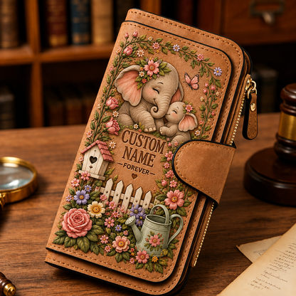 🌸 Personalized Garden Wallet - Perfect Gift For Her 🌿