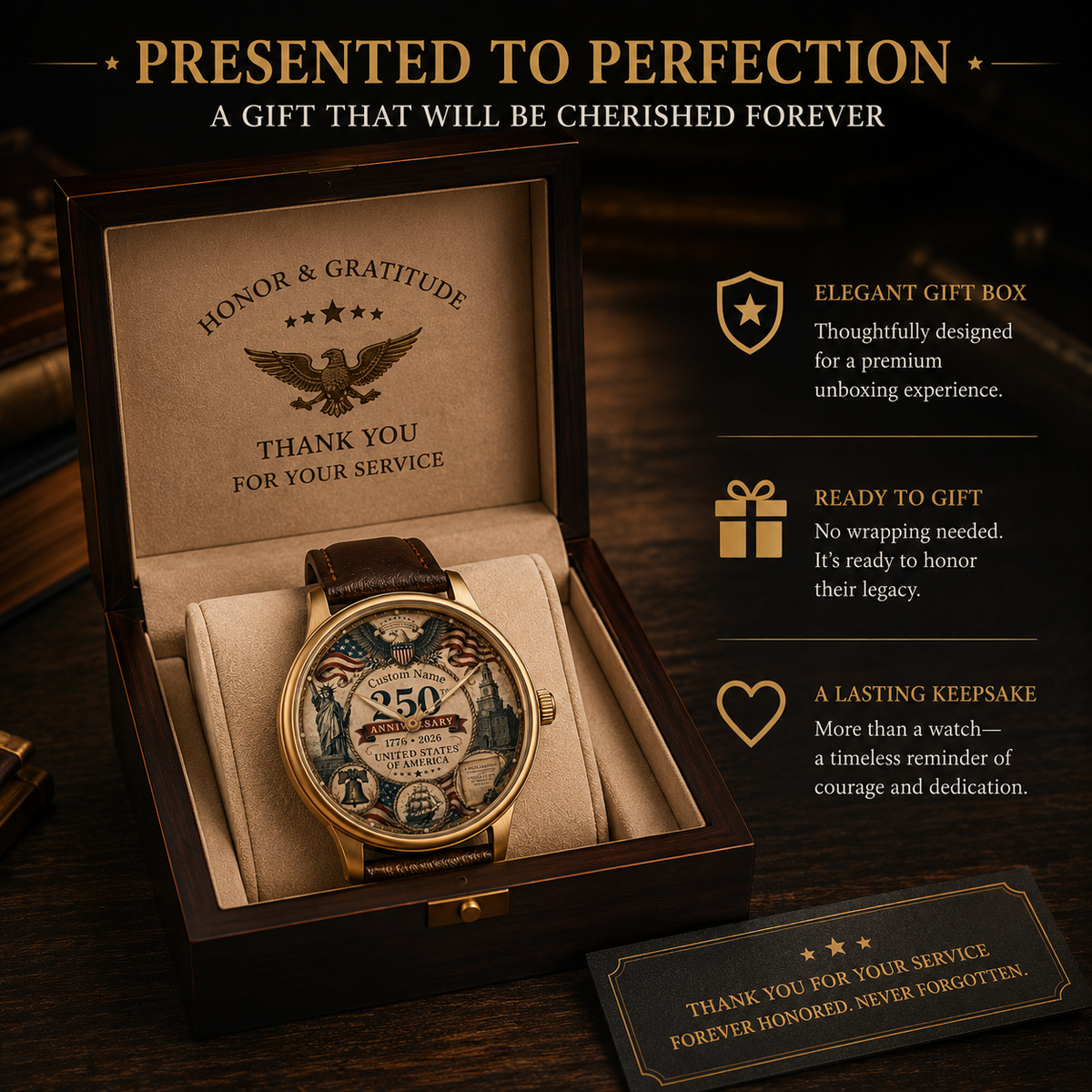Custom 250th Anniversary Vintage Watch