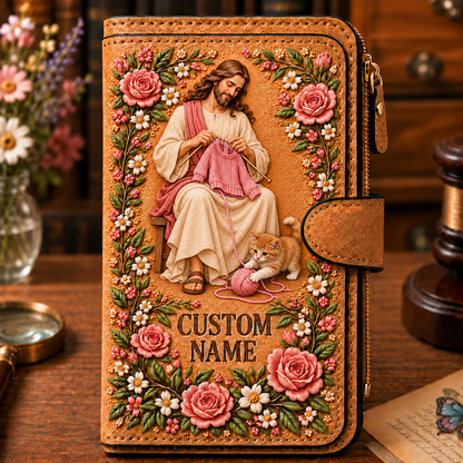 Personalized Jesus Wallet – Playful Pink Collection 🌸