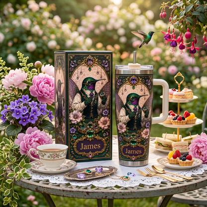 Personalized Hummingbird Jewelry Tumbler