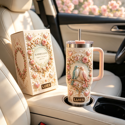 💕 Personalized Couples Love Birds Tumbler – A Sweet Gift Made Just for You