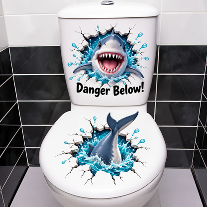 😂 Bathroom Buddies™ – Funny 3D Illusion Toilet Sticker Set