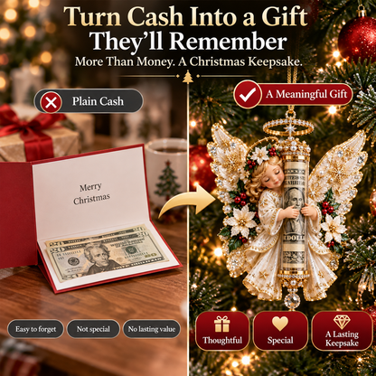 🎄 Christmas Angel Cash Holder Ornament