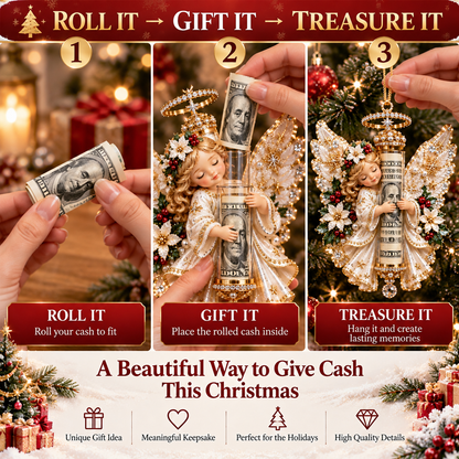 🎄 Christmas Angel Cash Holder Ornament