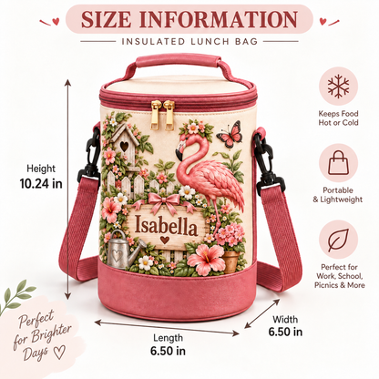 Personalized Garden Lunch Bag 🌸🥪💖