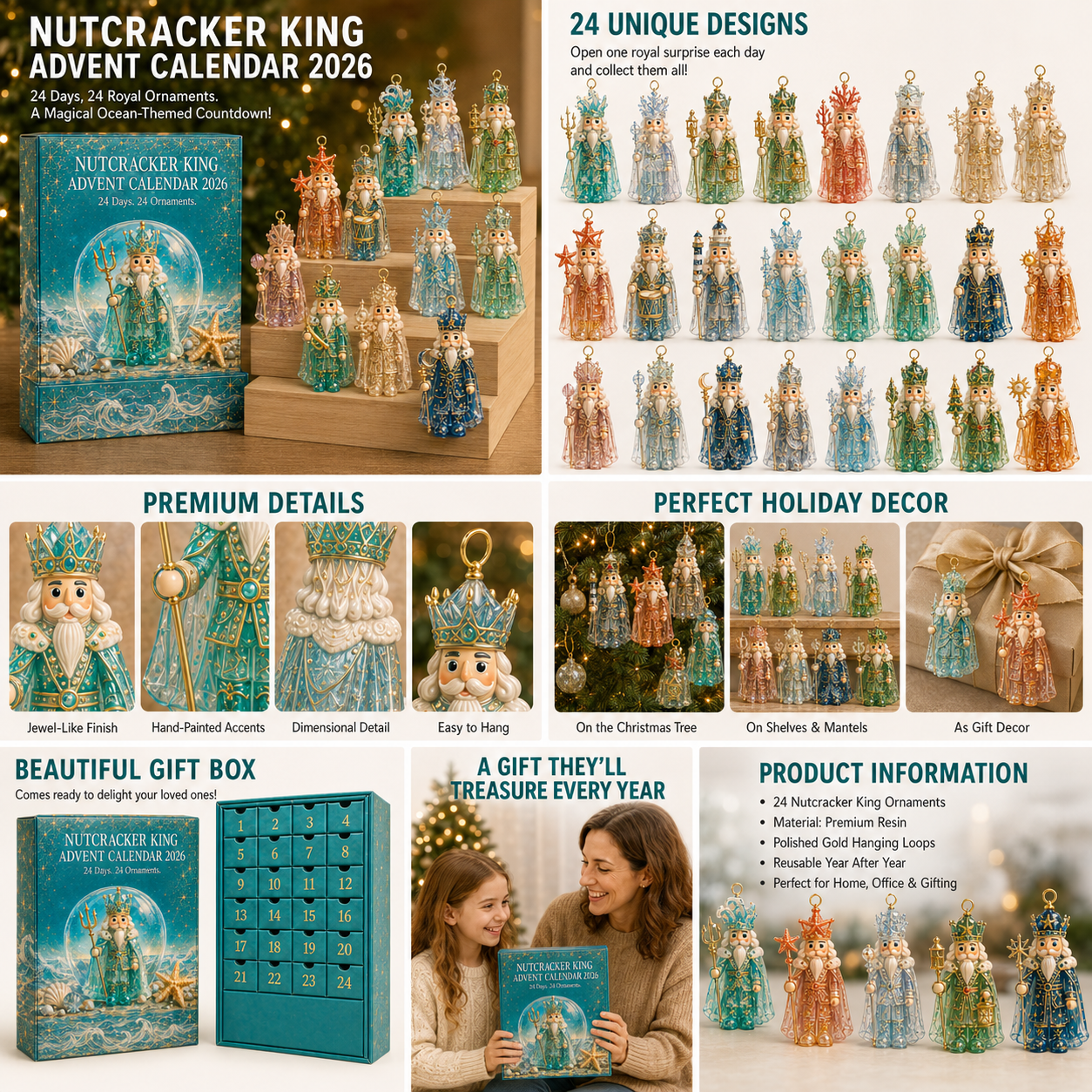 🎄 2026 Nutcracker Christmas Advent Calendar