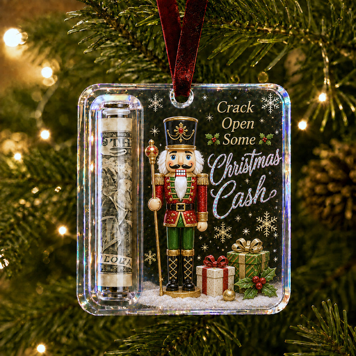 🔥LAST DAY 49% OFF - 🎄Christmas Cash Gift Ornament- Make Cash Feel Like A Real Christmas Gift💵