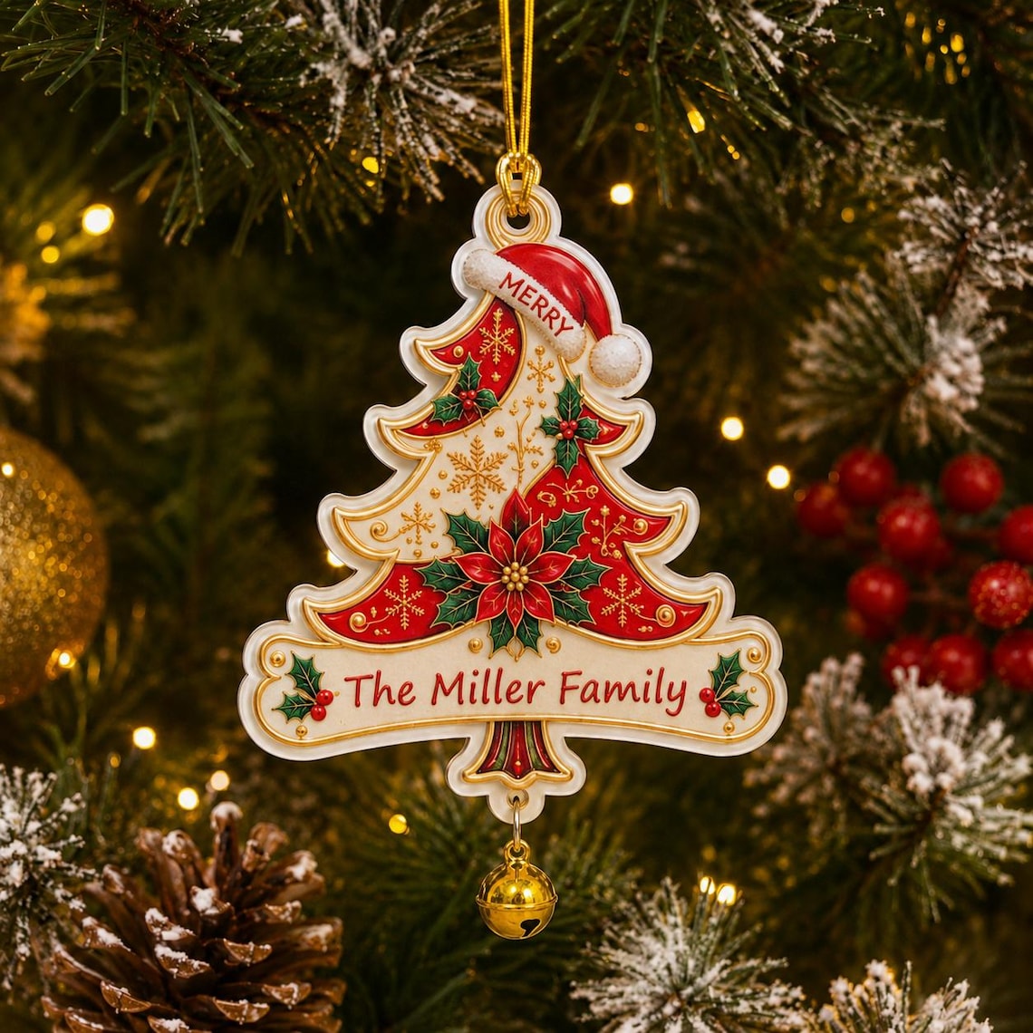 🔥Hot Sale🔥 - Personalized Christmas Initial Ornament – Custom Name & Family Keepsake