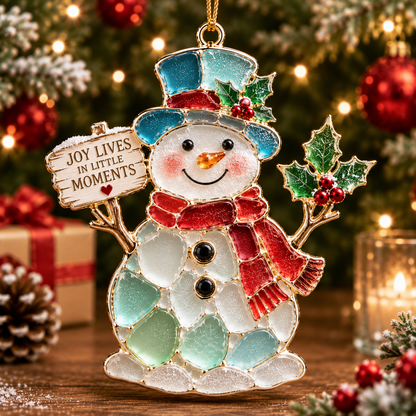 ✨ Stained Sea Glass Style Christmas Ornaments