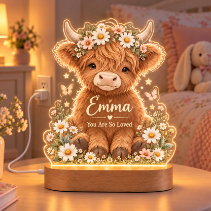 ✨ Personalized Animal Night Light with Name – A Little Glow, A Lot of Love