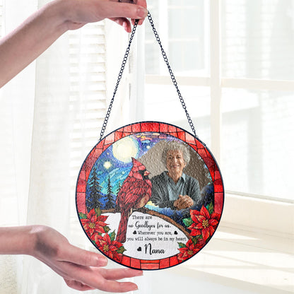 Custom Photo Memorial Cardinal Suncatcher