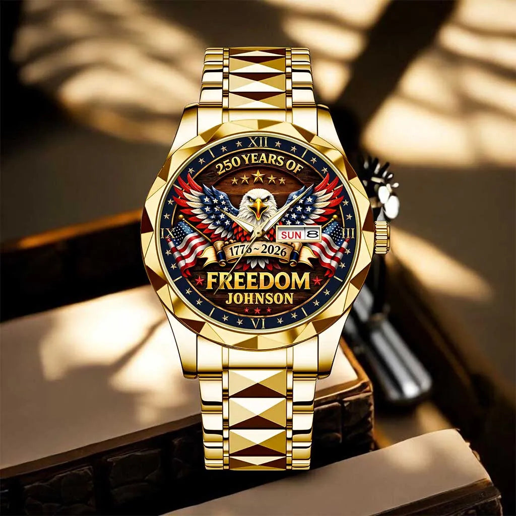 Personalized USA 250th Anniversary Eagle of Freedom Watch